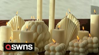 Ukrainian refugees whose business launch was halted by Russian invasion set up candle shop in UK