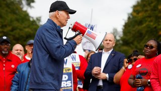 Biden says striking autoworkers deserve a 'significant' raise