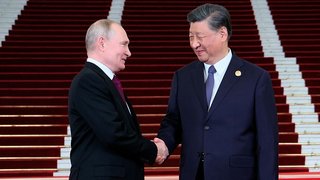 Vladimir Putin meets Xi Jinping at major Chinese summit
