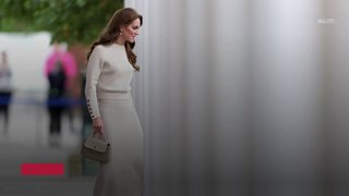Princess Kate Stuns In All White Look With Slim Waist