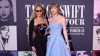 Beyoncé Attends Taylor Swift's 'Eras Tour' Film Premiere