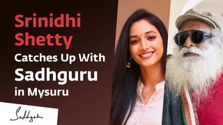 KGF Actress Srinidhi Shetty Asks Sadhguru About His Love for Mysuru