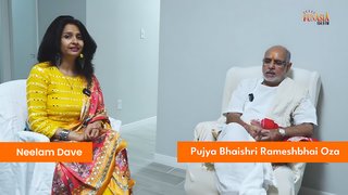 Neelam Dave interview with Pujya Bhai Shree Ramesh Bhai